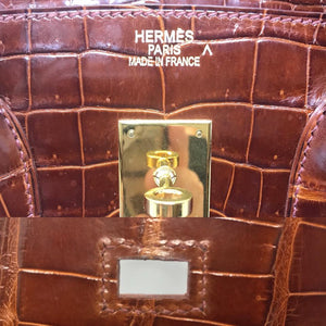 Birkin 35cm Brown Crocodile 