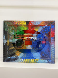 Boombox Spin Art